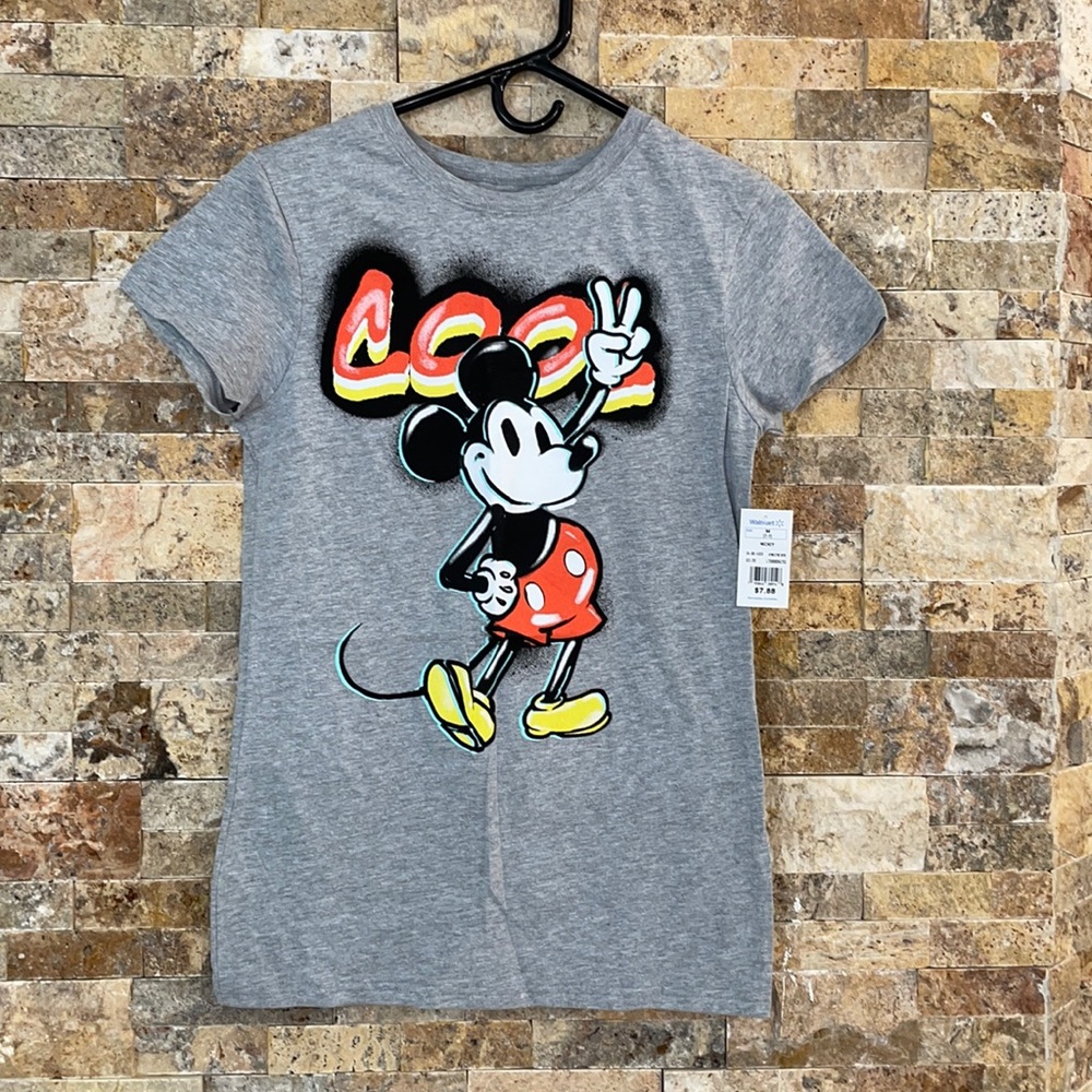 NEW Girls MICKEY MOUSE T-Shirt size 8-9 M